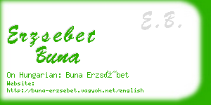 erzsebet buna business card